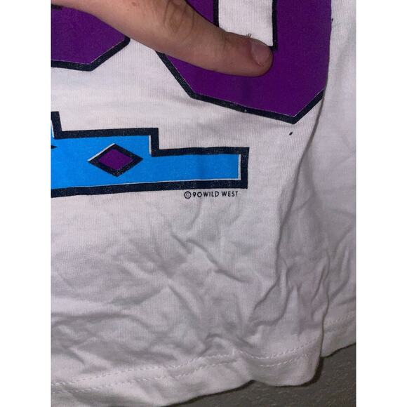 Vintage Misprint Shirt Arizona Taos Las Vegas Sample White Medium OOAK Tee - Picture 6 of 11